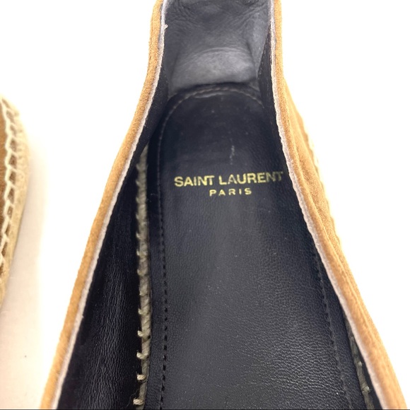 SAINT LAURENT brown suede espadrilles, 38.5 - Picture 10 of 13